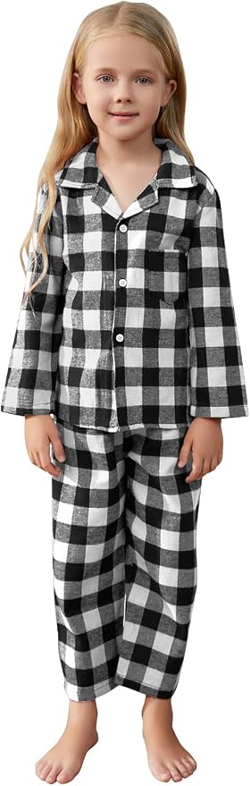 QZH.DUAO Matching Family Christmas Pajamas Set Long Sleeve Holiday Warm - Image 4