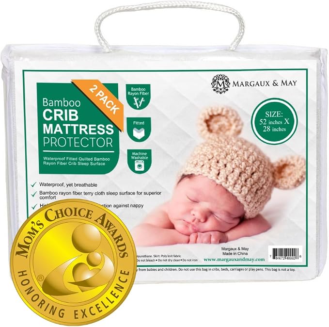 Margaux & May Crib Mattress Protector Pad 2 Pack - Image 9