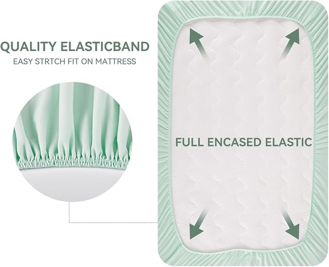 TILLYOU Mini Crib Fitted Sheets - Image 4