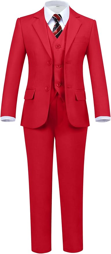 Boys' 5 Piece Formal Suit Set by Hipfun