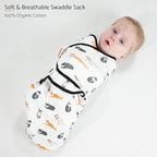 LollyBanks Baby Swaddles, 100% Organic Cotton Swaddle - Image 2