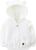 Baby Hoodie Sherpa Lined Zip up Light Fleece Jacket Solid Bear Coat Fall Winter by Unknown