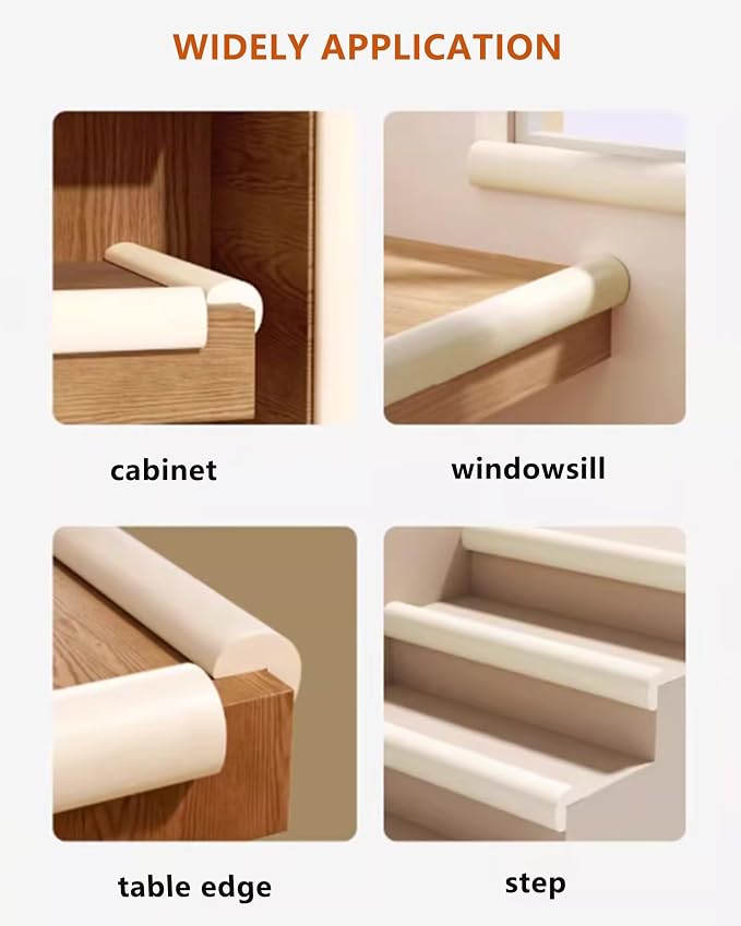 Baby Proof Edge Corner Protector, 6.56FT 0.47''Th L-Shape Furniture Corner & - Image 8