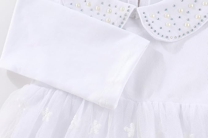 Peacolate 6M-4Years Spring Fall Baby Girls Clothing Set 3pcs Long Sleeve Dress - Image 8