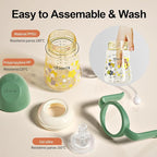PPSU No Spill Sippy cups, Weighted Straw Toddler Water Bottle - Image 8