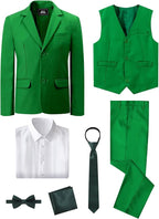 A&J DESIGN Boys 7-Piece Formal Suit Ring Bearer Outfit - Image 3