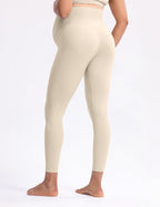 POSHDIVAH Women's Creamluxe Maternity Leggings 25"/28" Over The Belly Pregnancy - Image 3