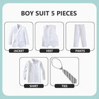 Boys' 5 Piece Formal Suit Set - Image 2