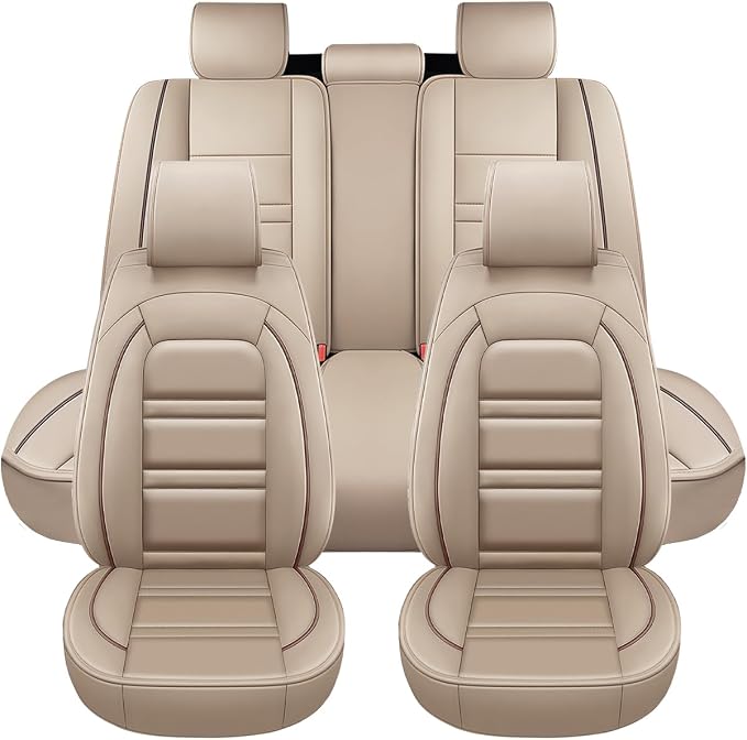 Seat Covers for Toyota Prius 2001-2025 | 5-Seats Leather Seat Covers by PACKMACH