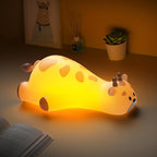 Cute Giraffe Night Light for Kids，3-Level Dimmable Nursery Nightlight, Silicone by Carry360