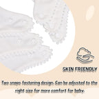 Bamery Baby Bandana Bibs White Cotton Drool Bibs - Image 4