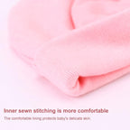 BQUBO Newborn Baby Hats Mittens Set Hospital Hat Beanie Infant Bow Hats Baby - Image 6