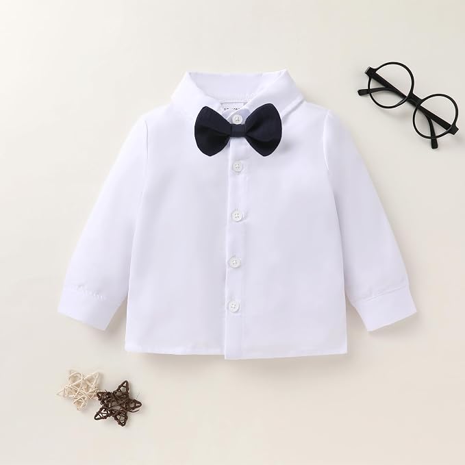 YOUNGER TREE Toddler Boy Clothes Suit Gentleman Wedding Outfits Baby Formal - Image 2