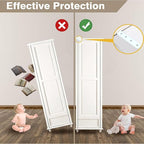 Anti Tip Furniture Anchors for Baby Pet Proofing, Furniture Wall Anchor - Image 6