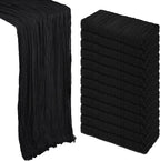 12 Pack Black Halloween Table Runner Cheesecloth 10Ft Gauze Cheese Cloth Table by Heneger