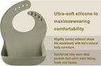 PandaEar 3 Pack Silicone Bibs for Babies - Image 5