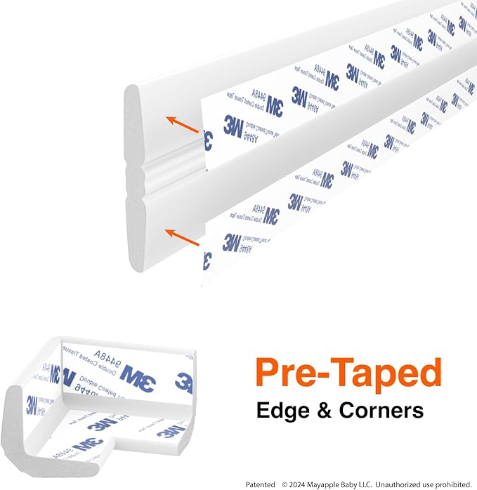 Roving Cove PreFit Furniture Edge Corner Protector, Baby Proofing Bumper Guards - Image 5