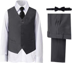 Boys' Suits Formal Slim Fit Tuxedo Boys Vest and Pants Set by DHTS