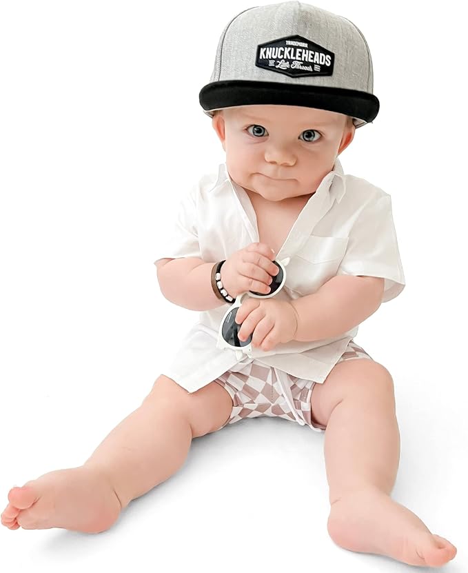 Baby Hats - Baseball Hat, Newborn Youth Flat Brim Mesh Trucker Surf Skate Bubba - Image 2