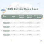 Yoofoss Baby Sleep Sack 0-6 Months 0.5 Tog Wearable Blanket - Image 6