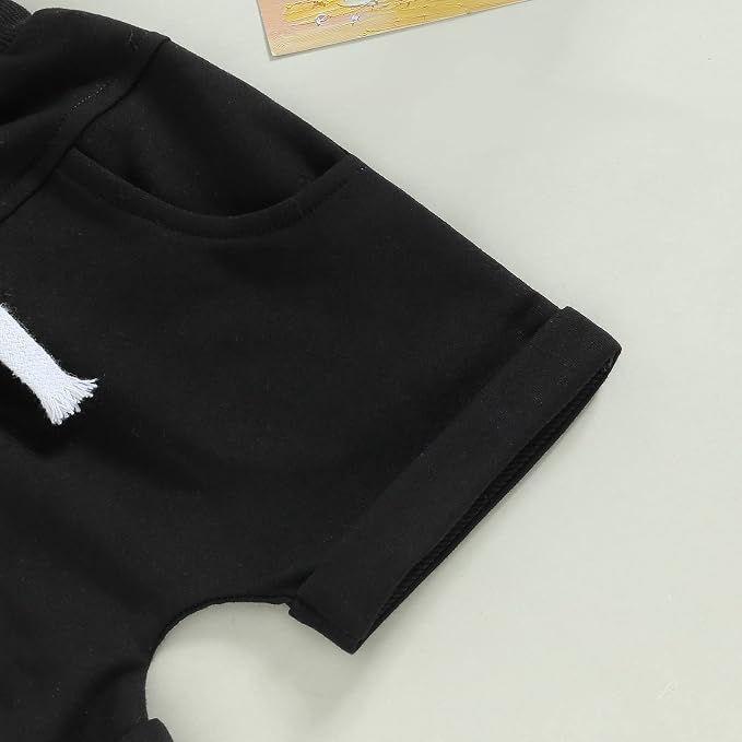 Rtnnsbbfcm Newborn Baby Boy Summer Clothes Short Sleeve Color Block Front - Image 6