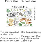 Watercolor Jungle Animal Decals - Image 6