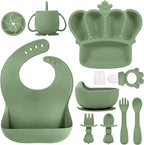 BXLL Olive Green 10 Pcs Baby Led Weaning Supplies by BXLL