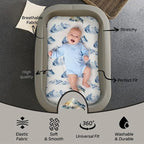 4 Pack Breathable Bassinet Sheets - Image 6
