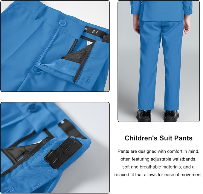 Boys Suit for Kids Teens Formal 5 Piece Tuxedo Suit Set - Image 5