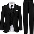 Boys Suit for Kids Teens Formal 5 Piece Tuxedo Suit Set by Lycody
