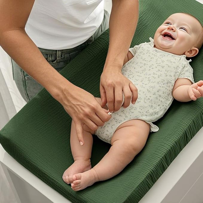 3 Pack Muslin Changing Pad Covers - Image 4
