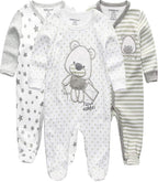Kiddiezoom Baby and Toddler Boys'Snug Fit Footed One-Piece Romper Jumpsuit by Kiddiezoom