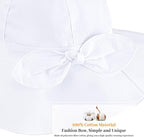 Baby Girl Sun Hat with UPF 50+ Outdoor Adjustable Beach Hat with Wide Brim - Image 4