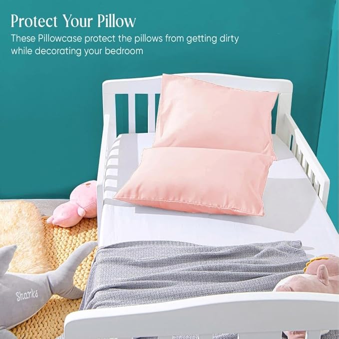COTTON STICH 16x20 Small Pillowcase Zipper Closer Pillow case Set of 2 PC Mini - Image 6