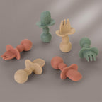 6 Pack Baby Spoons and Forks Set, Silicone First Stage Self Feeding Infant - Image 4