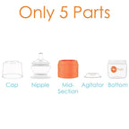PopYum 5 oz Orange Anti-Colic Formula Making/Mixing/Dispenser Baby Bottles - Image 6
