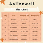 Aalizzwell Preemie Newborn Infant Baby Girls Clothes Ribbed Romper Bodysuit - Image 6