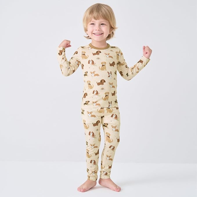 pureborn Baby Toddler Kids Viscose from Bamboo Pajamas Set Pjs 2pcs 18M-8Y - Image 2