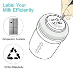 COMI Wide Neck Glass Breastmilk Collection n Storage Bottle, 4 Packs, 6oz - Image 6