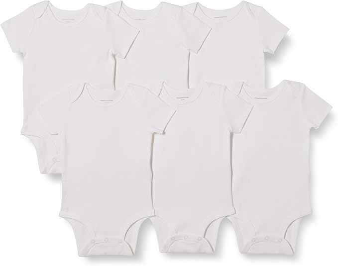 Amazon Essentials Unisex Toddlers and Babies’ Short-Sleeve Bodysuits by AmazonEssentials