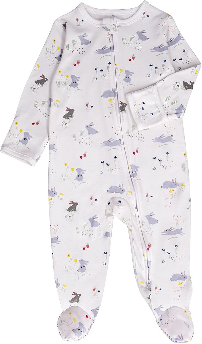 Baby Footed Pajamas with Mitten Cuffs - Image 3