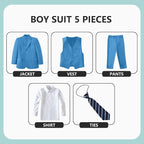Boys' 5 Piece Formal Suit Set - Image 2