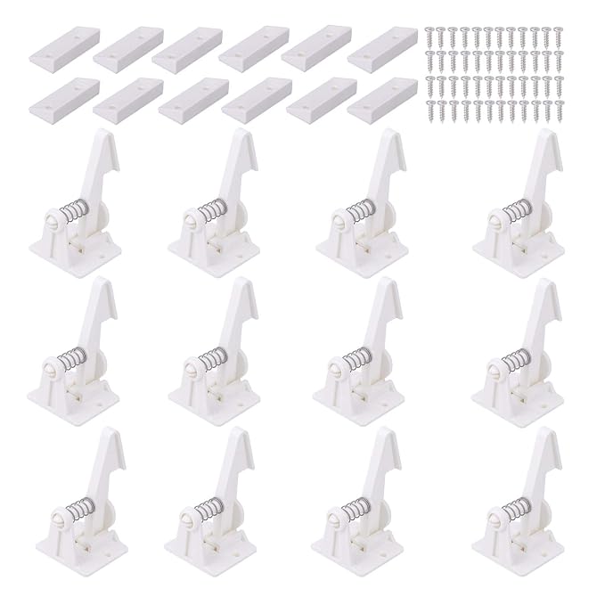 Vmaisi 12 Pack Cabinet Locks Child Safety Latches by vmaisi