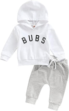 2Pcs Baby Boys Hoodie Tops Pants Set Dinosaur Deer Print Sweatsuit Fall Winter by CIYCUIT