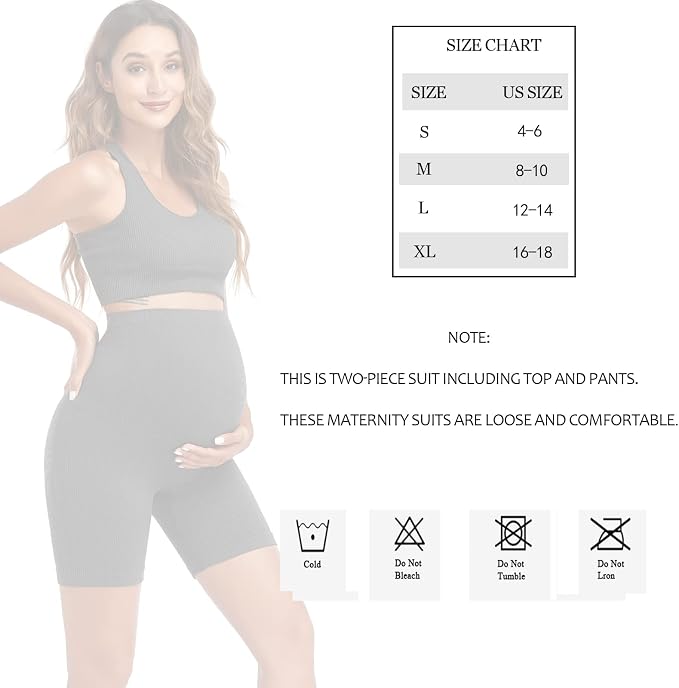 Women's Maternity 2 Piece Outfit Set - Image 3