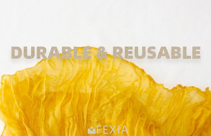 FEXIA 4 Pack Gold Table Runner 35x120 Inches - Image 3