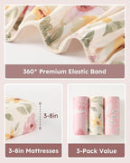 Baby Crib Sheets for Boys Girls, Breathable Soft Microfiber Baby Sheet Pink - Image 5
