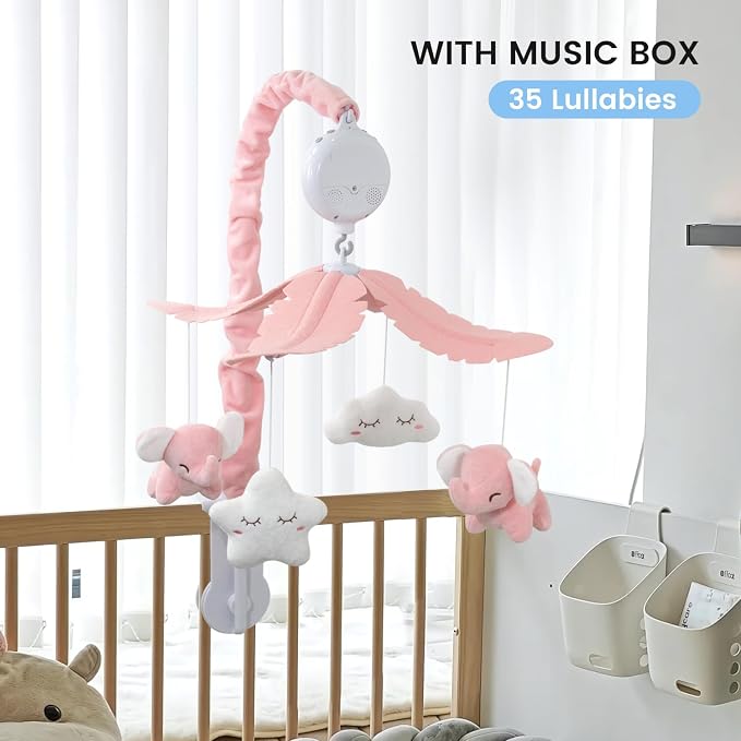 FEISIKE Baby Crib Mobile for Girls Boys - Image 2