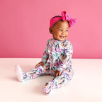 Posh Peanut Footie Pajamas for Baby Girls – Sleepers in Viscose from Bamboo - Image 3