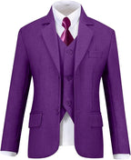 Visaccy Boys Suits Slim Fit Dress Clothes Ring Bearer Outfit - Image 3